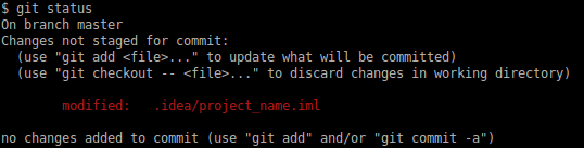 Modified .idea Files